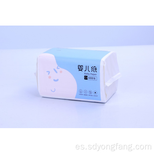 Papel higiénico facial de tejido para bebés con hermoso paquete azul